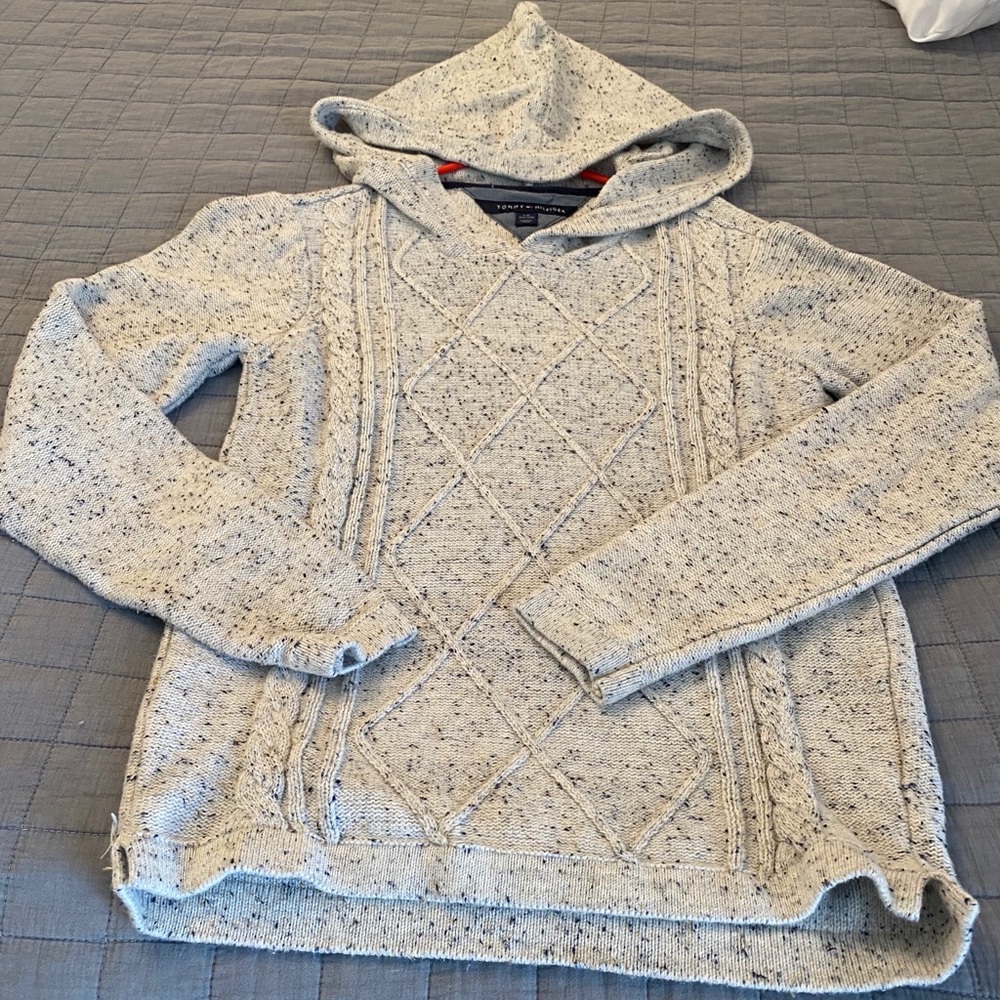 Tommy Hilfiger Heather Grey/Oatmeal hoodie sweater